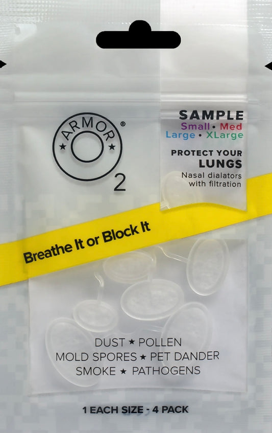 O2 Armor Nasal Filter Sample Pack