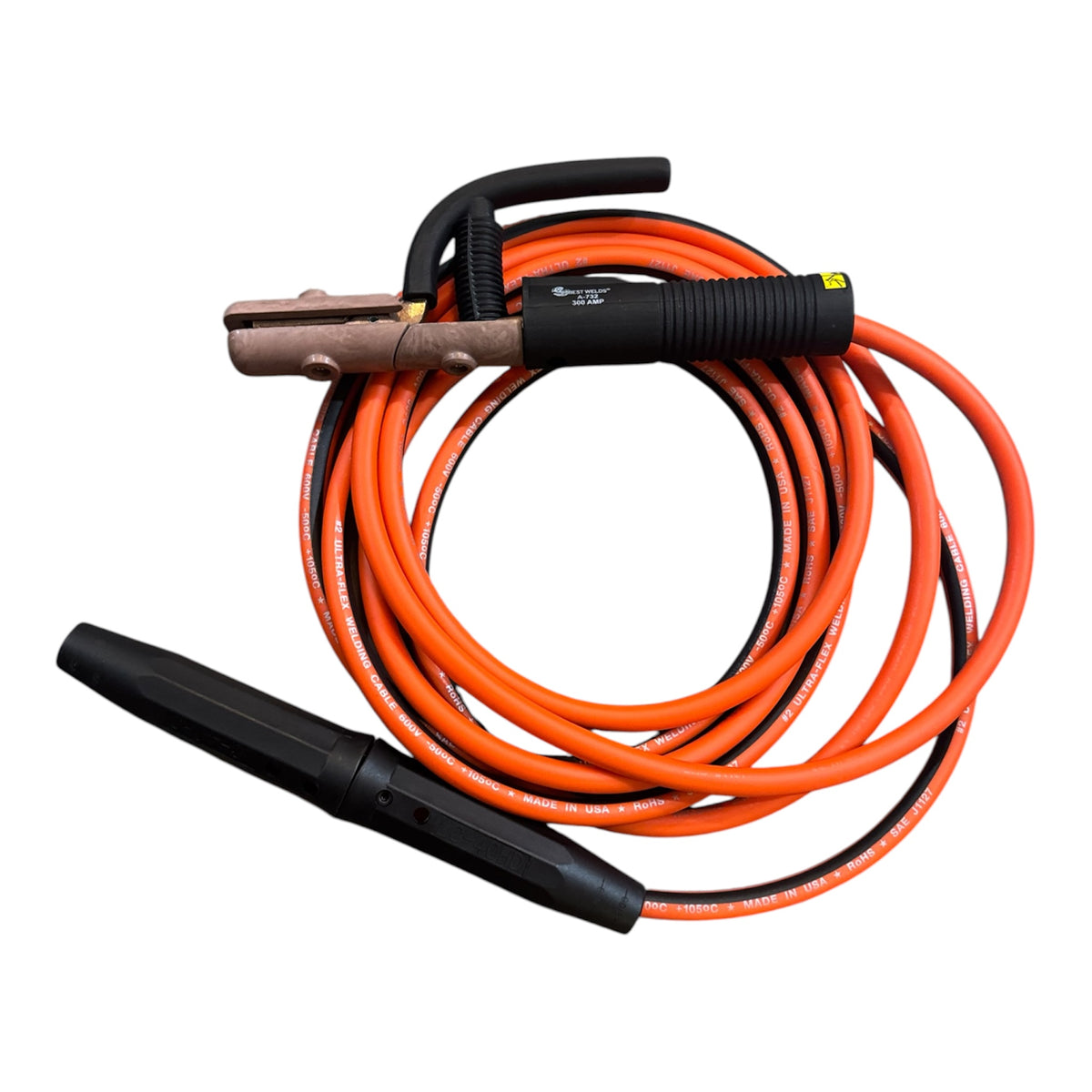 Best Welds 300amp Ultra Flex #2 Stinger Whip assembly