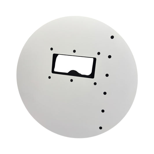 Round White Carbon Fiber Pancake