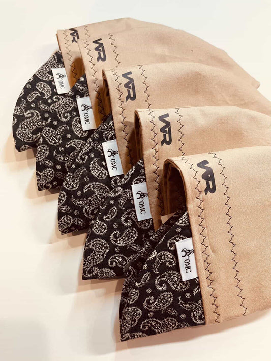 Black Bandana Print Welding Cap
