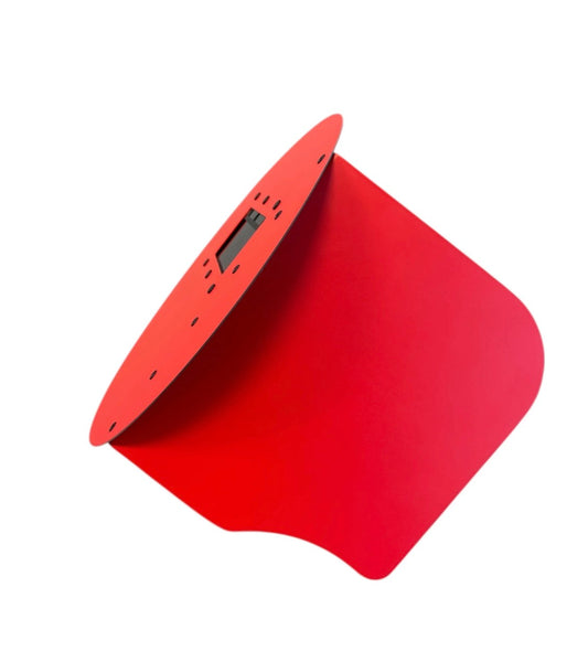 Red Round Carbon Fiber Pancake