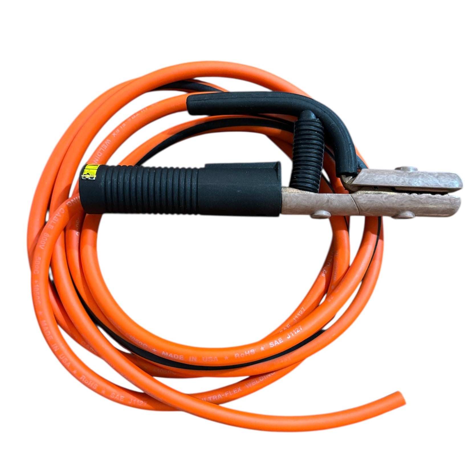 peak × WDS FlexibleInsulatedCardigan Best Welds 300amp Ultra Flex #2 Stinger Whip assembly (without