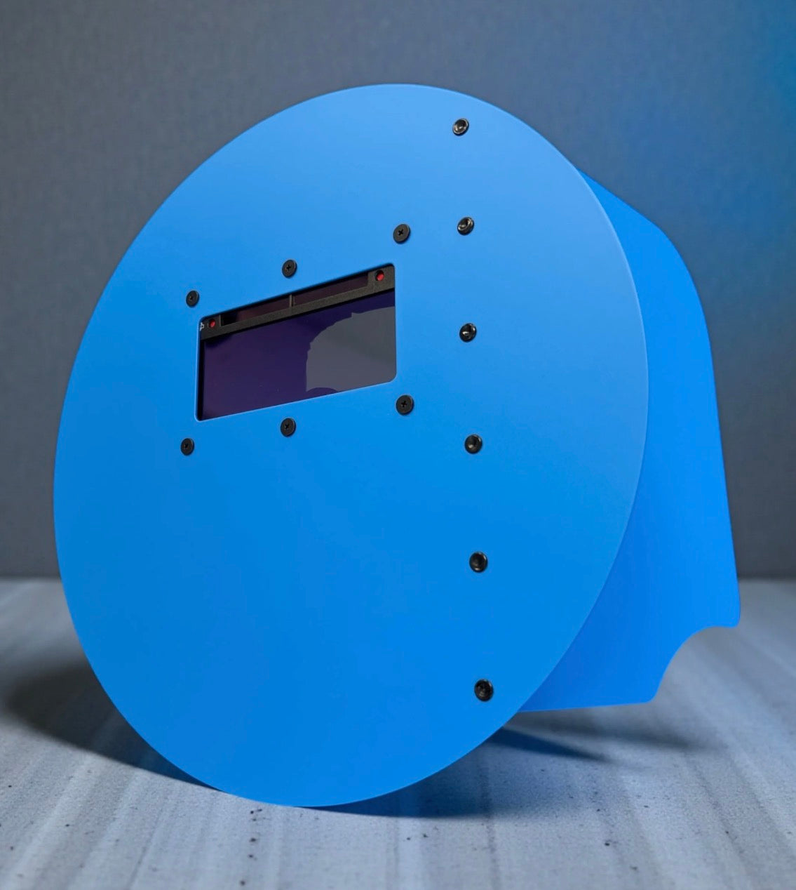 Blue Round Carbon Fiber Pancake