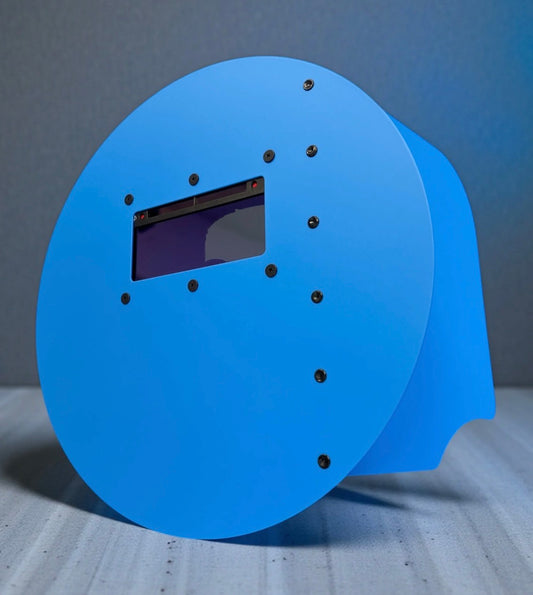 Blue Round Carbon Fiber Pancake