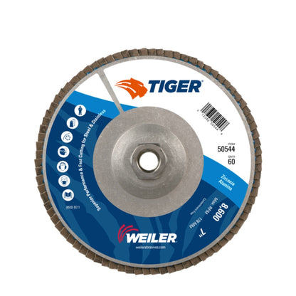 Tiger Disc Angled Style Flap Disc 7"