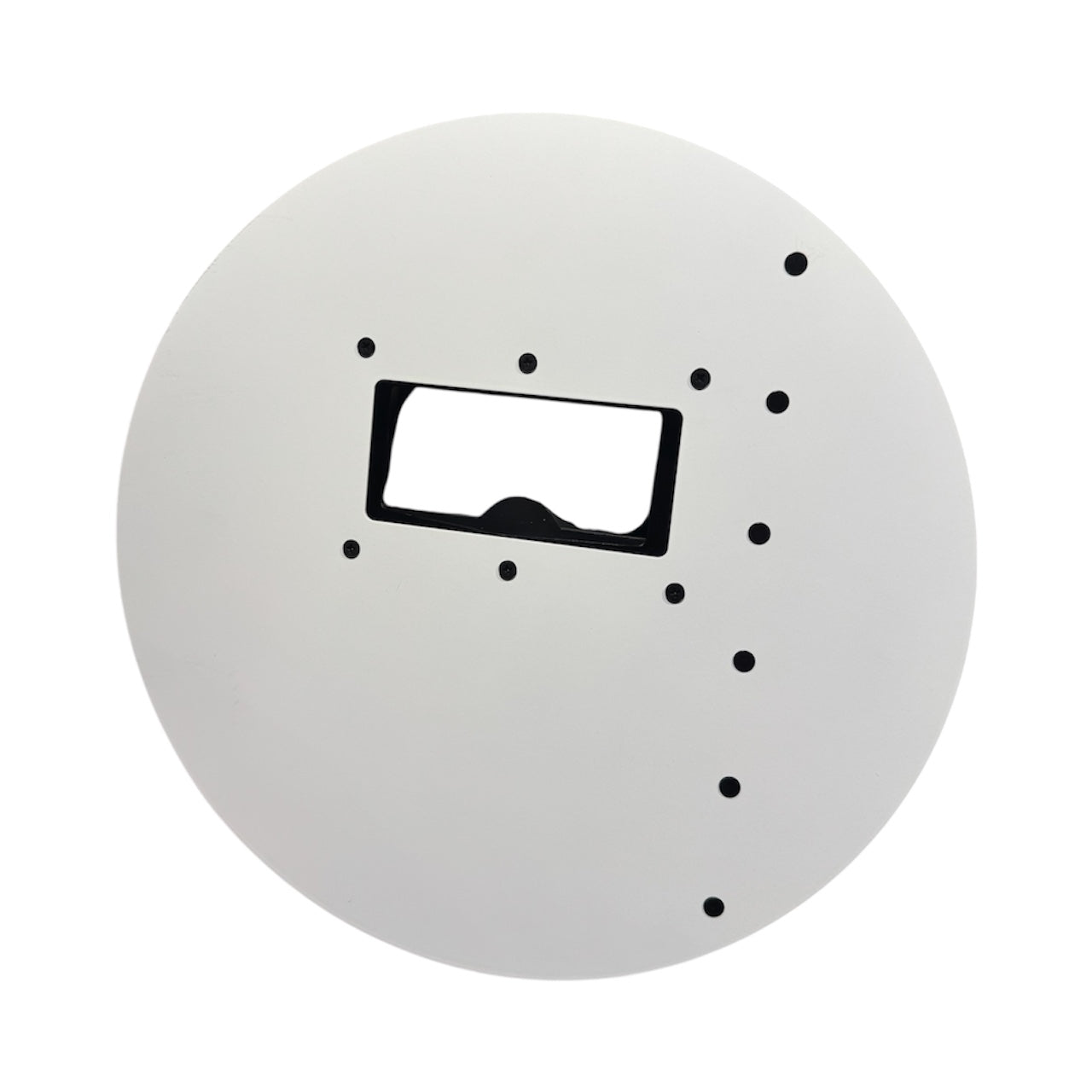 Round White Carbon Fiber Pancake