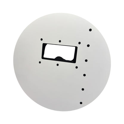 Round White Carbon Fiber Pancake